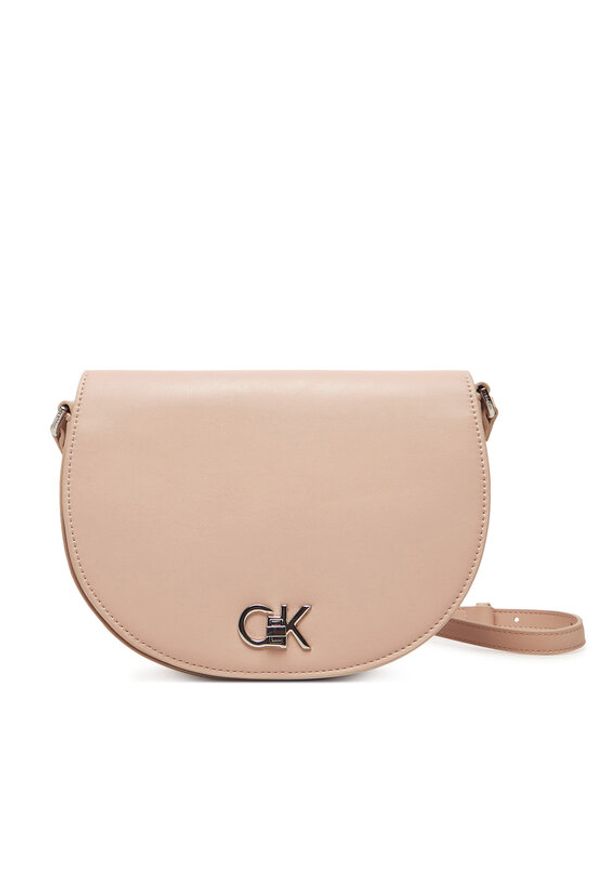 Calvin Klein Torebka Ck Hw Crossbody Saddle Bag K60K613236 Różowy. Kolor: różowy. Materiał: skórzane