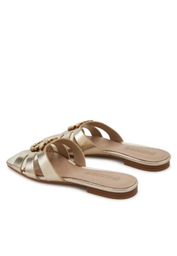 Pinko - PINKO Klapki Marli 09 SD0313P049 Złoty. Kolor: złoty. Materiał: skóra