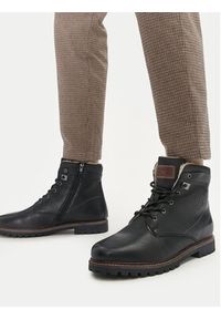 Bugatti Trapery BUGATTI-321AOQ521200 1000 SCHWARZ Czarny. Kolor: czarny. Materiał: skóra, nubuk #7