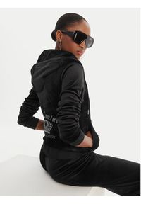 Juicy Couture Bluza Gothic Crown JCBAS126805 Czarny Slim Fit. Kolor: czarny. Materiał: syntetyk #2