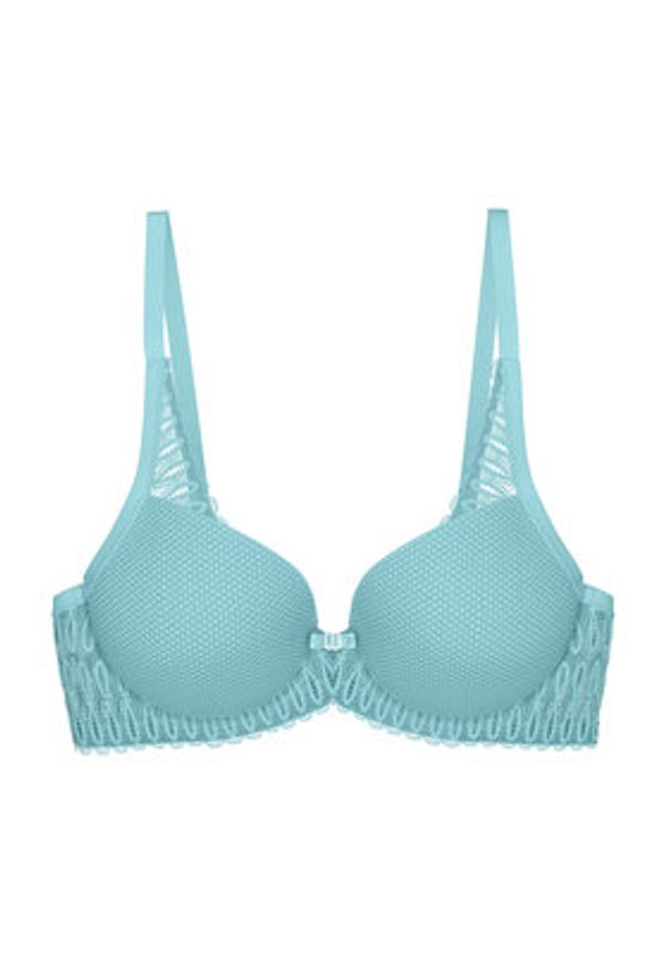 Triumph Biustonosz z fiszbiną Aura Spotlight 10216459 Niebieski. Kolor: niebieski. Materiał: syntetyk