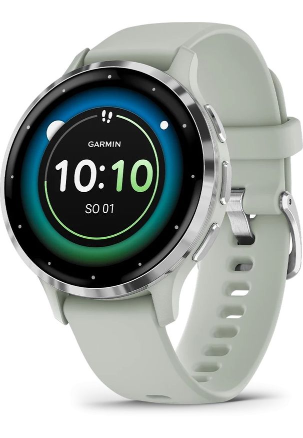 GARMIN - Zegarek sportowy Garmin Venu 3S Zielony (010-02785-01). Kolor: zielony. Styl: sportowy