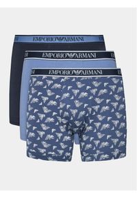 Emporio Armani Underwear Komplet 3 par bokserek 111473 3F717 04937 Niebieski. Kolor: niebieski. Materiał: bawełna