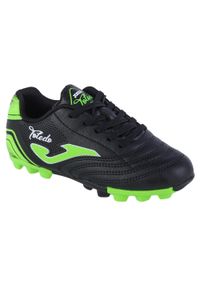 Buty piłkarskie - korki chłopięce, Joma Toledo Jr 2301 HG. Kolor: czarny. Materiał: guma, materiał, tkanina, syntetyk. Sport: piłka nożna