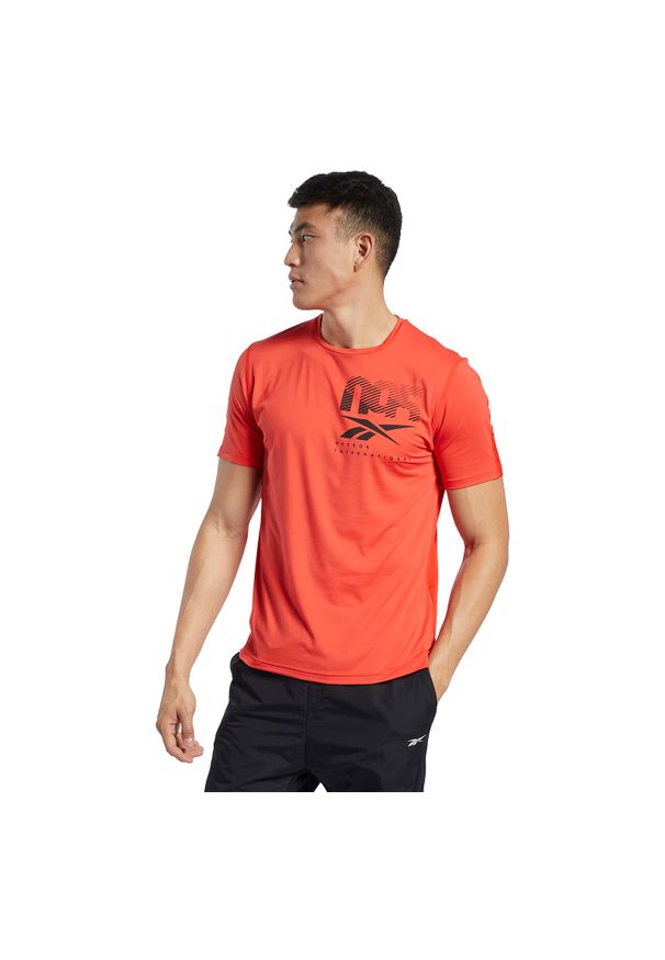 Koszulka męska Reebok Activchill FS8595. Materiał: materiał, elastan, nylon, tkanina. Długość rękawa: krótki rękaw. Długość: krótkie. Sport: fitness