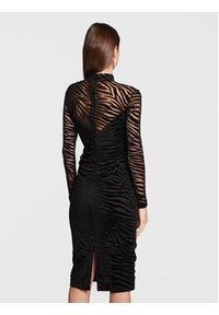 Nissa Sukienka koktajlowa RS13454 Czarny Slim Fit. Kolor: czarny. Materiał: syntetyk. Styl: wizytowy #2