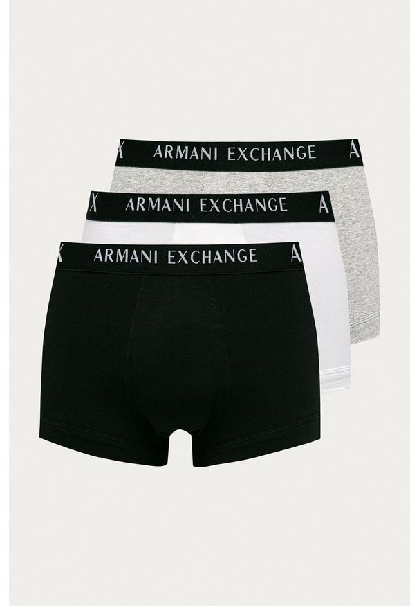 Armani Exchange - Bokserki (3-pack). Kolor: szary