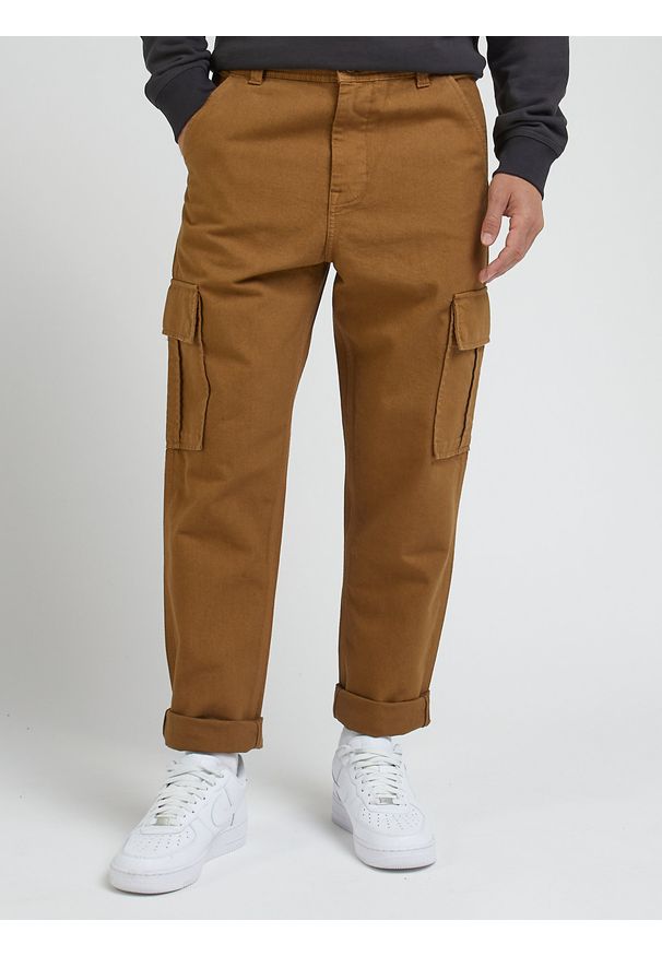 Lee - LEE MĘSKIE SPODNIE BOJÓWKI LEE CARGO PANT TUMBLEWEED 112342308