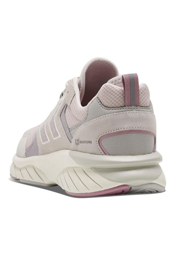 Sneakersy Hummel Marathona Reach Lx. Kolor: szary. Materiał: zamsz, skóra, nubuk, neopren. Szerokość cholewki: normalna. Wzór: haft, jodełka