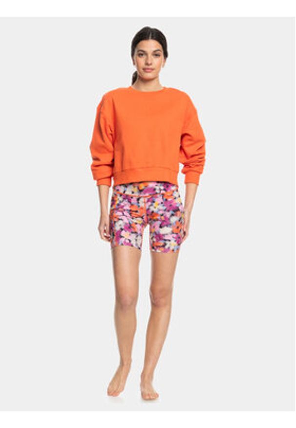 Roxy Bluza Ess Nrj Cn Otlr ERJFT04670 Pomarańczowy Regular Fit. Kolor: pomarańczowy. Materiał: bawełna