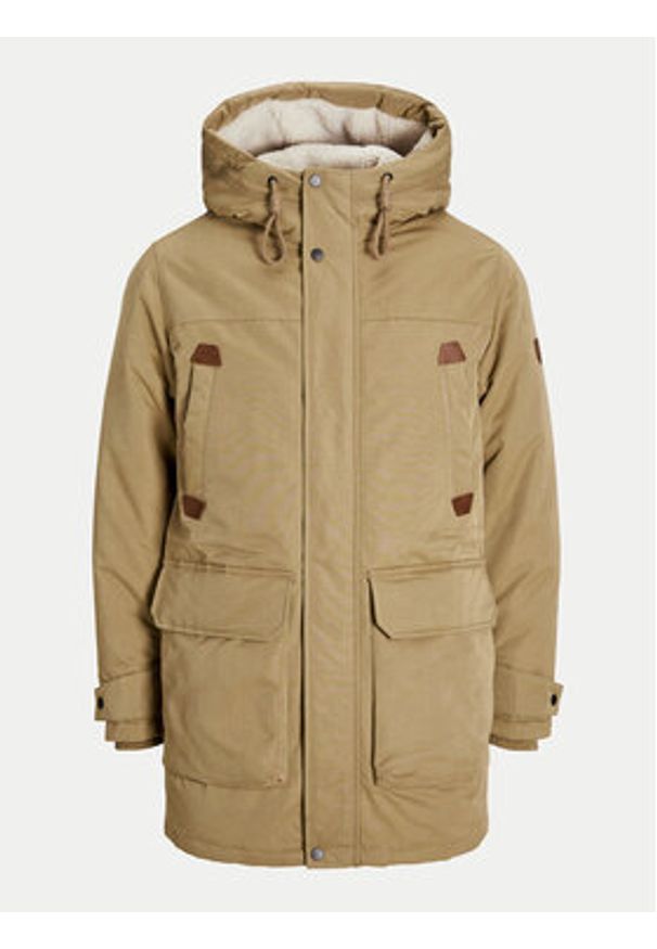 Jack & Jones - Jack&Jones Kurtka zimowa Polar 12256995 Beżowy Regular Fit. Kolor: beżowy. Materiał: syntetyk. Sezon: zima