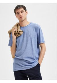 Selected Homme T-Shirt 16087843 Niebieski Regular Fit. Kolor: niebieski #3