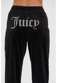 Juicy Couture - JUICY COUTURE Czarne damskie spodnie dresowe Lilian Jogger, Rozmiar XS. Kolor: czarny. Materiał: dresówka #3