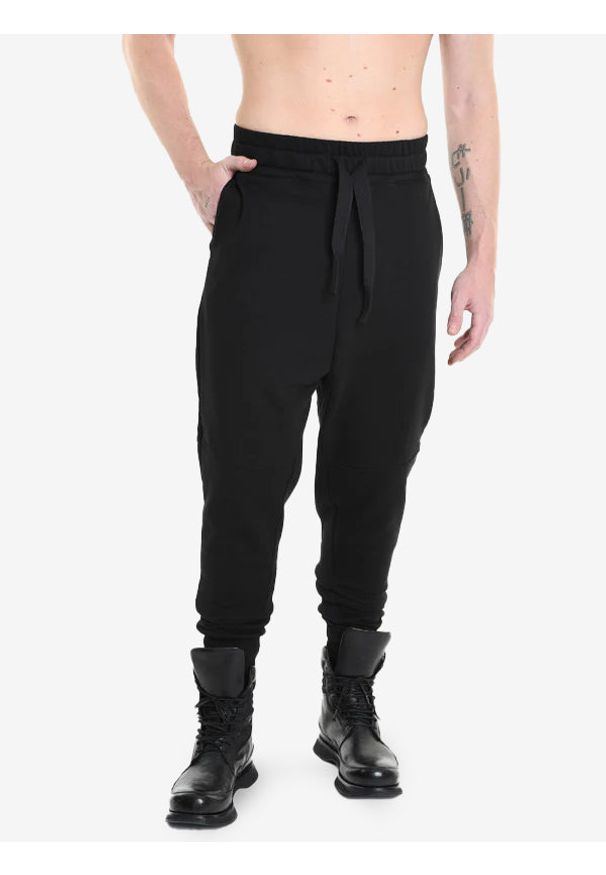 La Haine Inside Us Spodnie "Sportpants" | 3M M1164 | Mężczyzna | Czarny. Okazja: na spacer, na co dzień. Kolor: czarny. Materiał: bawełna. Długość: do kostek. Styl: elegancki, casual, sportowy