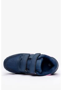 Casu - Granatowe buty sportowe na rzepy casu c912. Zapięcie: rzepy. Kolor: wielokolorowy, różowy, niebieski #1