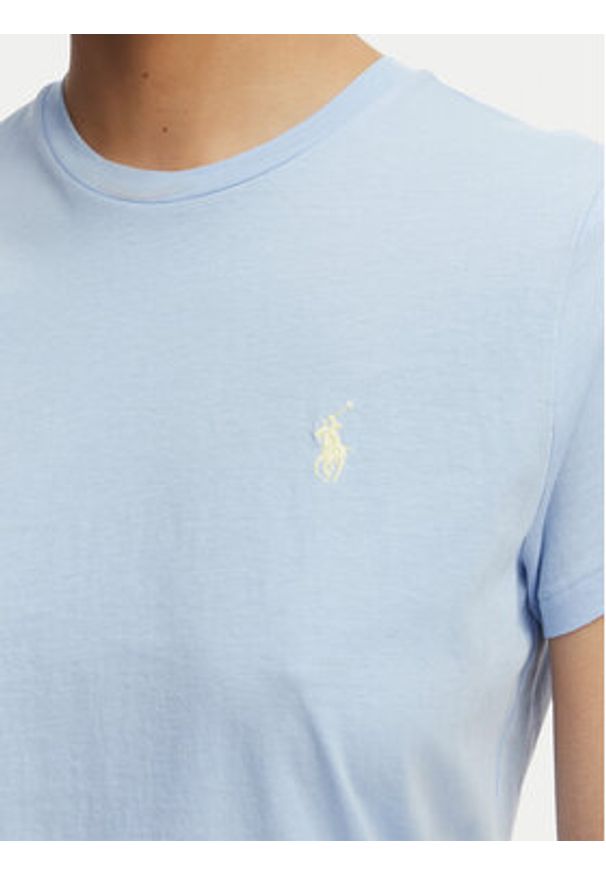 Polo Ralph Lauren T-Shirt 211B14605019 Niebieski jasny Classic Fit. Typ kołnierza: polo. Kolor: niebieski. Materiał: bawełna
