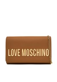 Love Moschino - LOVE MOSCHINO Torebka JC4103PP1MKD0201 Brązowy. Kolor: brązowy. Materiał: skórzane