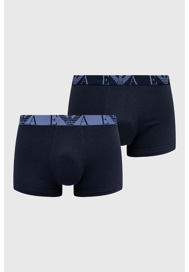 Emporio Armani Underwear bokserki 3-pack męskie kolor granatowy. Kolor: niebieski. Materiał: materiał