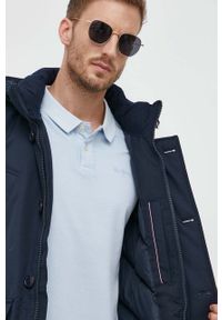 TOMMY HILFIGER - Tommy Hilfiger kurtka puchowa męska kolor granatowy zimowa. Kolor: niebieski. Materiał: puch. Sezon: zima #5