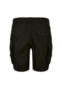 Urban Classics - Chłopięce Spodenki Cargo Z Podwójną Kieszenią. Kolor: czarny. Sport: turystyka piesza