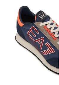 EA7 Emporio Armani Sneakersy 7X000541 AF18609 MZ579 Granatowy. Kolor: niebieski. Materiał: skóra #2