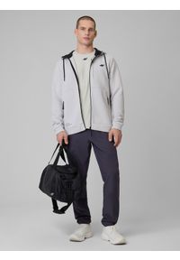 4f - 4F Spodnie treningowe szybkoschnące męskie - szare M. Kolor: szary. Materiał: skóra. Sport: fitness #1