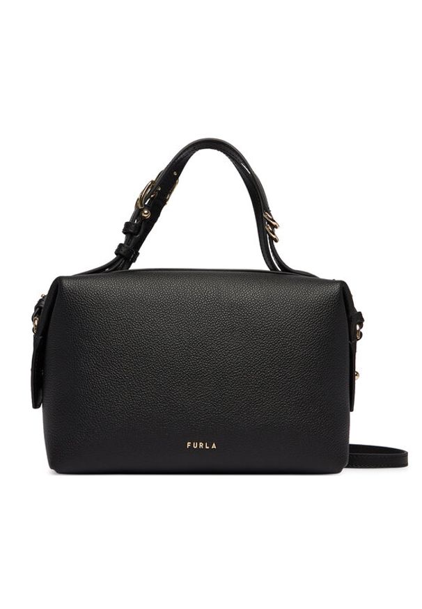 Furla Torebka Double Mini WE00870 BX3036 KH O6000 Czarny. Kolor: czarny. Materiał: skórzane