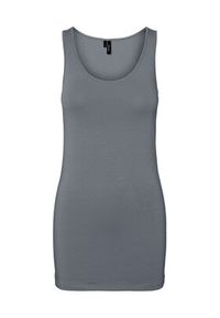 Vero Moda Top Maxi 10185110 Szary Regular Fit. Kolor: szary. Materiał: bawełna #5