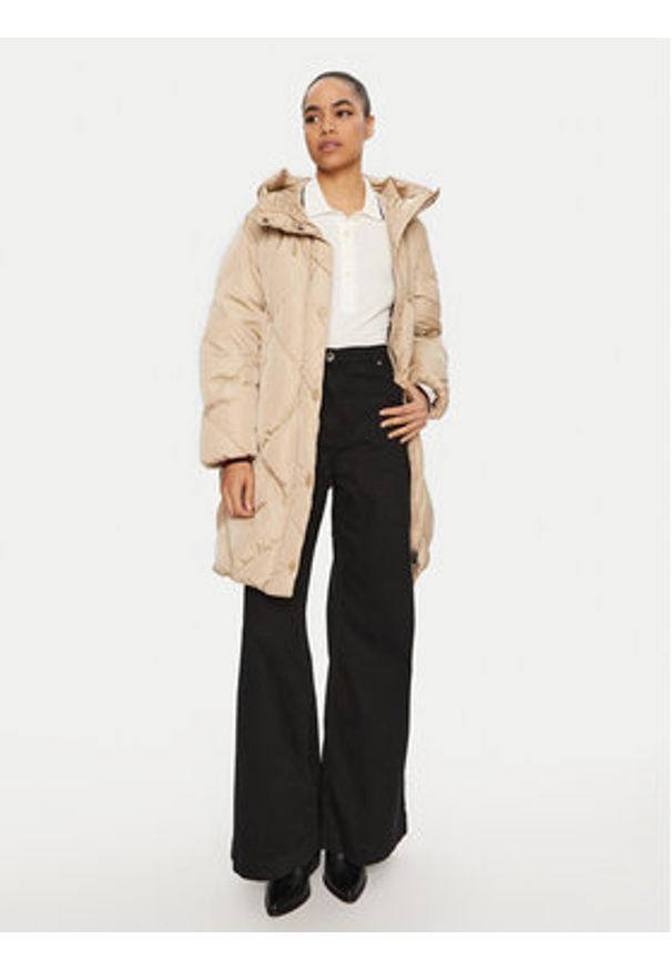 Weekend Max Mara Płaszcz zimowy Guelfo 2425496092000 Beżowy Regular Fit. Kolor: beżowy. Materiał: syntetyk. Sezon: zima