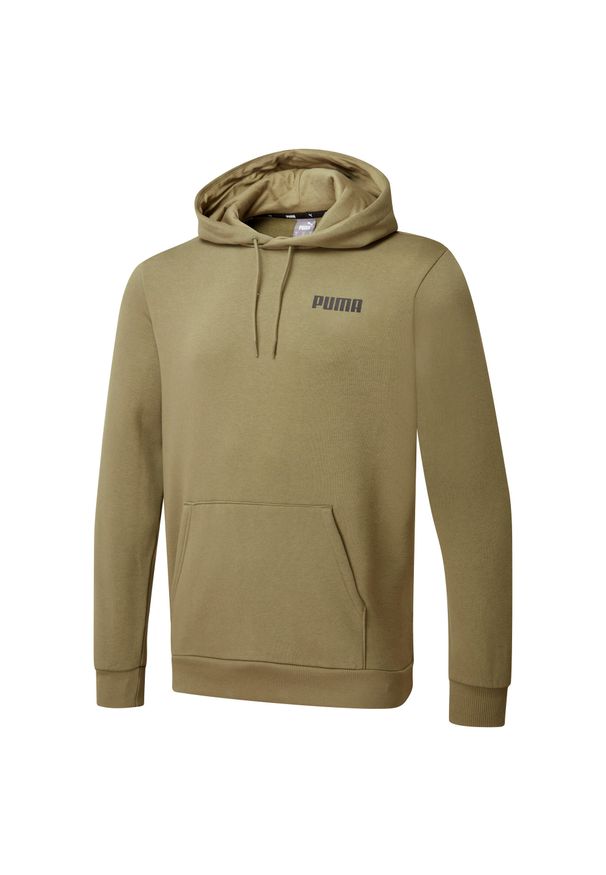 Puma Bluza Ess Fl 84722721. Kolor: brązowy. Materiał: dresówka