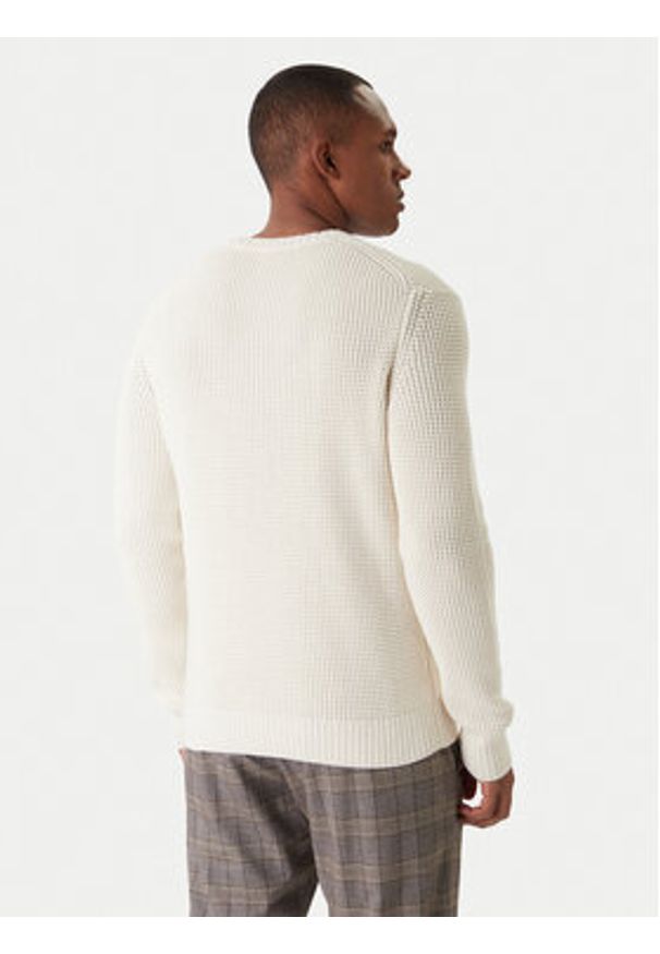 JOOP! Jeans Sweter Harono 30047662 Écru Modern Fit. Materiał: bawełna