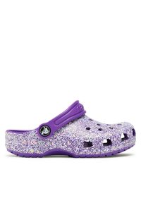 Crocs Klapki Crocs Classic Glitter Clog K 206993 Fioletowy. Kolor: fioletowy #1