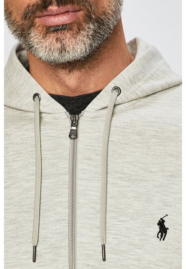 Polo Ralph Lauren - Bluza. Okazja: na co dzień. Typ kołnierza: polo. Kolor: szary. Materiał: dzianina. Styl: casual