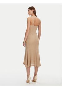 BARDOT - Bardot Sukienka koktajlowa 57998DB7 Beżowy Regular Fit. Kolor: beżowy. Materiał: syntetyk. Styl: wizytowy #5