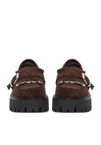 DeeZee Loafersy CEO-HY6688001-1 Brązowy. Kolor: brązowy. Materiał: materiał #5