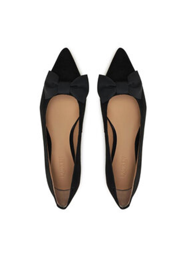 Lauren Ralph Lauren - LAUREN RALPH LAUREN Baleriny Londyn 802955323002 Czarny. Kolor: czarny. Materiał: zamsz, skóra