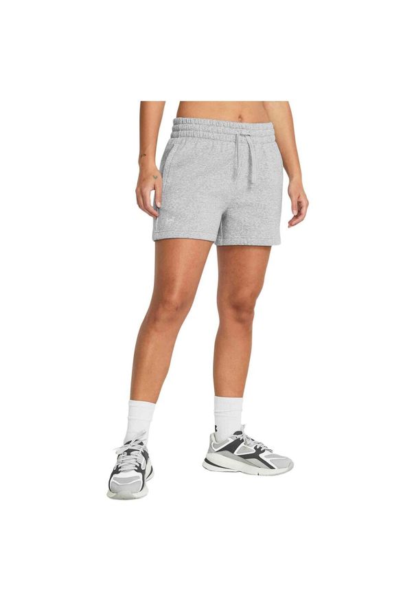 Spodenki treningowe damskie Under Armour Rival Fleece. Kolor: szary