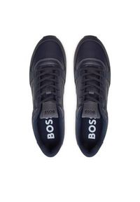 BOSS - Boss Sneakersy Kai Runn Ltpf 50517382 Granatowy. Kolor: niebieski