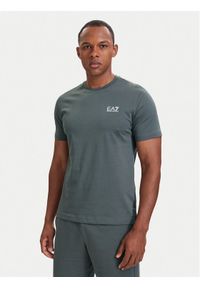 EA7 Emporio Armani T-Shirt 8NPT25 PJVPZ U8085 Szary Regular Fit. Kolor: szary. Materiał: bawełna #1