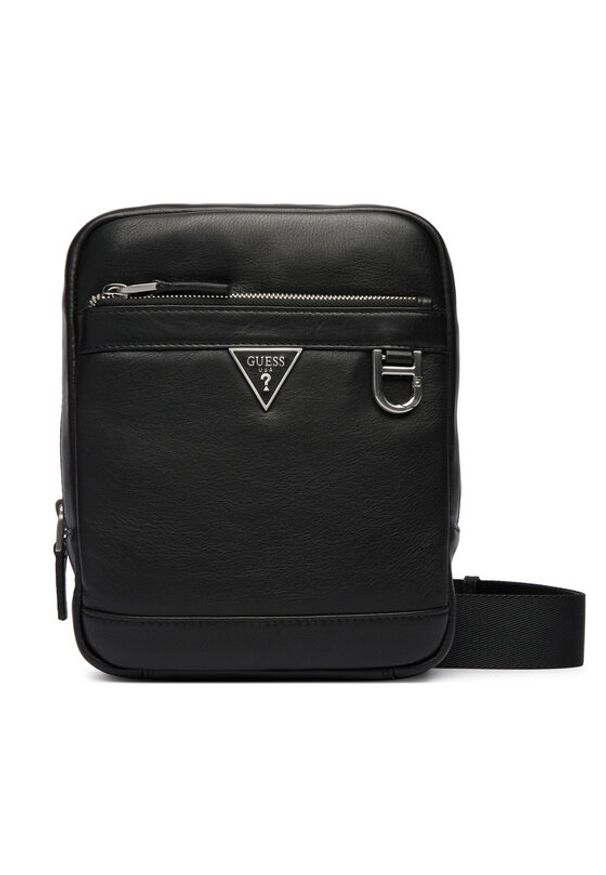 Guess Saszetka HMMOSE P6159 Czarny. Kolor: czarny. Materiał: skóra