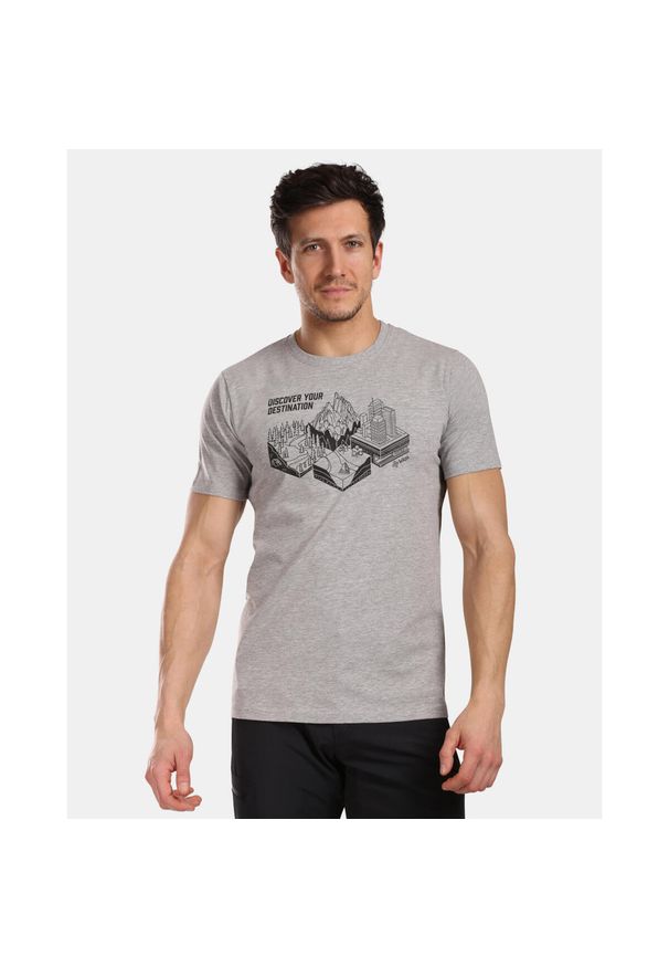 Męska koszulka funkcjonalna Kilpi GAROVE-M. Kolor: szary. Materiał: lyocell. Sport: turystyka piesza