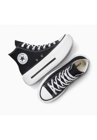 Adidasy Converse Chuck Taylor All Star Lift Double Stack, Dla obu płci. Kolor: czarny. Materiał: materiał. Model: Converse All Star