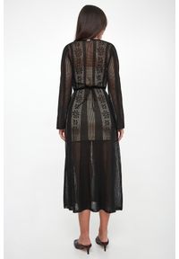 Twinset Milano - Sukienka ażurowa midi TWINSET. Wzór: ażurowy. Długość: midi #2