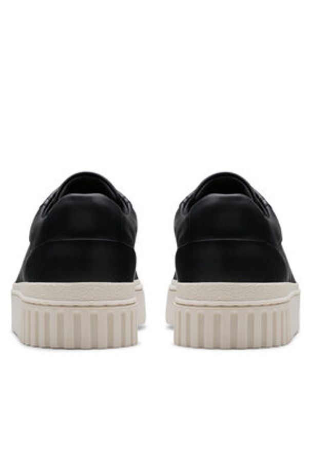 Clarks Sneakersy Mayhill Bay 26181205 Czarny. Kolor: czarny. Materiał: skóra