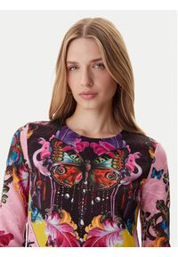 Versace Jeans Couture Sukienka codzienna 79HAO9P1 NS696 Kolorowy Slim Fit. Okazja: na co dzień. Materiał: syntetyk. Wzór: kolorowy. Typ sukienki: proste. Styl: casual #5