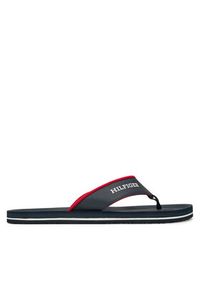 TOMMY HILFIGER - Tommy Hilfiger Japonki Padded Comfort Hilfiger B Sandal FM0FM05440 Granatowy. Kolor: niebieski. Materiał: skóra #4