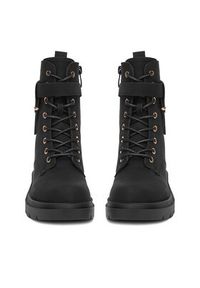 DeeZee Trzewiki HX21071-37A Czarny. Kolor: czarny. Materiał: materiał #2