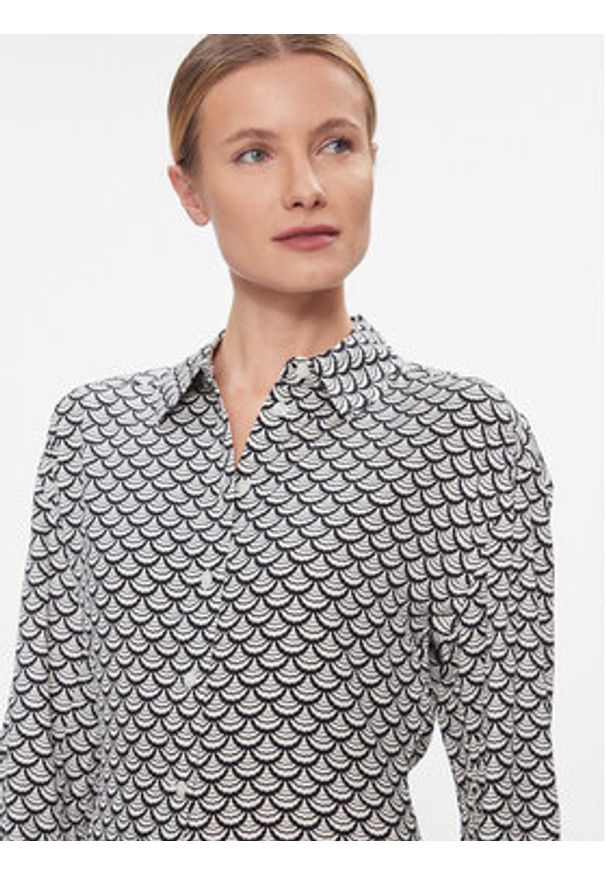 TOMMY HILFIGER - Tommy Hilfiger Koszula Seal Aop Fluid Modern Shirt WW0WW40753 Czarny Regular Fit. Kolor: czarny. Materiał: wiskoza