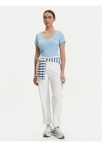 Tommy Jeans T-Shirt DW0DW17385 Niebieski jasny Slim Fit. Kolor: niebieski. Materiał: bawełna #2