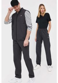 Rains spodnie 18700 Woven Pants Regular kolor czarny proste high waist. Stan: podwyższony. Kolor: czarny. Materiał: tkanina #1
